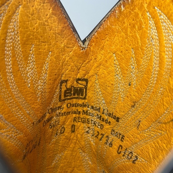 Ben Miller Boots Mens 10 Python Snakeskin Leather Western Round Toe Cowboy Rodeo - Picture 10 of 11